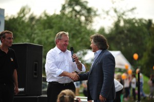 Schirmherr Landrat Franz Meyer mit Andy Borg